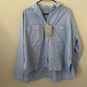 NWT - Everlane Boxy Oxford in Light Blue, Size M